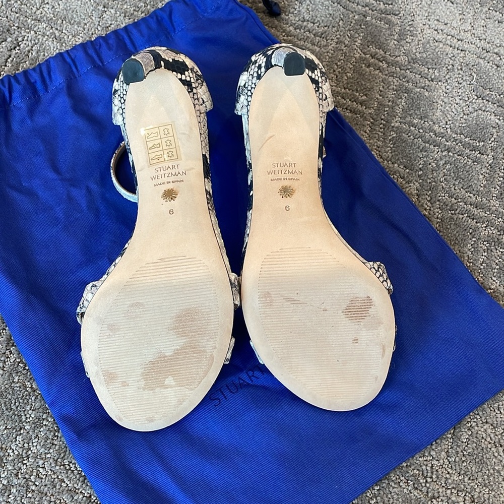 Stuart Weitzman Nudistrong Cross Python Printed S… - image 2